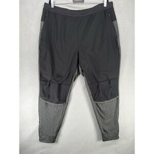 VRST Pants Mens Size 2XL Gray‎ Black Jogger Ankle Zip Mixed Media Cold Weather